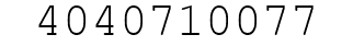 Number 4040710077.