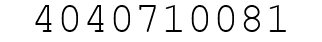 Number 4040710081.