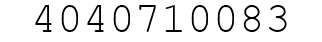 Number 4040710083.