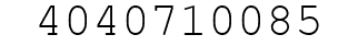 Number 4040710085.