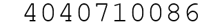 Number 4040710086.
