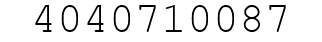 Number 4040710087.