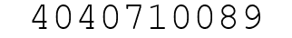 Number 4040710089.