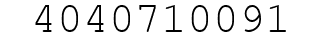 Number 4040710091.