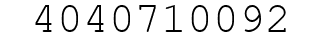 Number 4040710092.