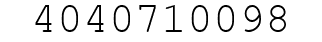 Number 4040710098.