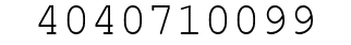 Number 4040710099.