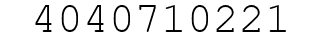 Number 4040710221.