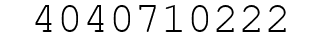 Number 4040710222.