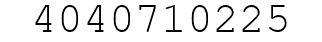 Number 4040710225.