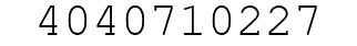 Number 4040710227.