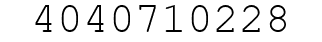 Number 4040710228.
