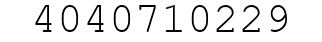 Number 4040710229.