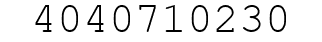 Number 4040710230.
