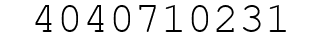 Number 4040710231.