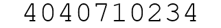 Number 4040710234.