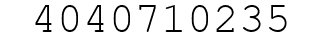 Number 4040710235.