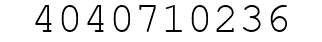 Number 4040710236.