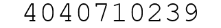 Number 4040710239.