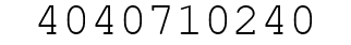 Number 4040710240.