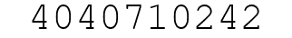Number 4040710242.