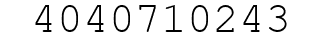 Number 4040710243.