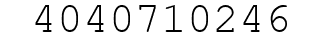 Number 4040710246.