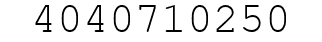 Number 4040710250.