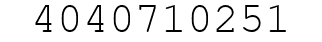 Number 4040710251.