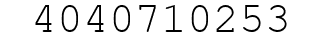 Number 4040710253.