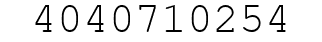 Number 4040710254.