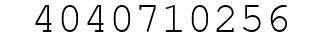 Number 4040710256.