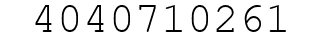 Number 4040710261.