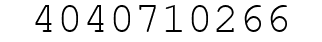 Number 4040710266.