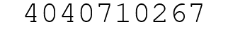 Number 4040710267.