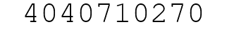 Number 4040710270.