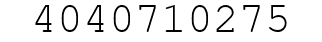 Number 4040710275.