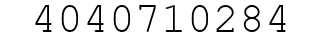Number 4040710284.