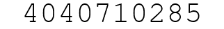 Number 4040710285.