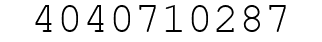 Number 4040710287.