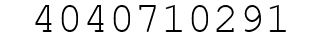 Number 4040710291.