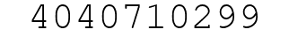 Number 4040710299.