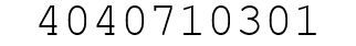 Number 4040710301.