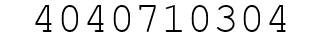 Number 4040710304.