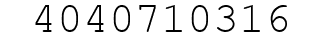 Number 4040710316.