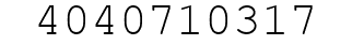 Number 4040710317.