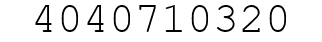 Number 4040710320.