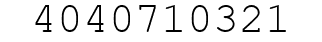 Number 4040710321.