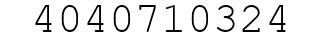 Number 4040710324.