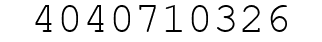 Number 4040710326.